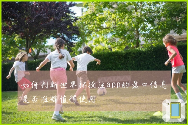 如何判断世界杯投注app的盘口信息是否准确值得使用
